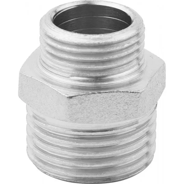 Бочонок ЗУБР "ЭКСПЕРТ" переходной, никелированная латунь, 1/2"-3/8" 51243-1/2-3/8 купить в Ханты-Мансийске