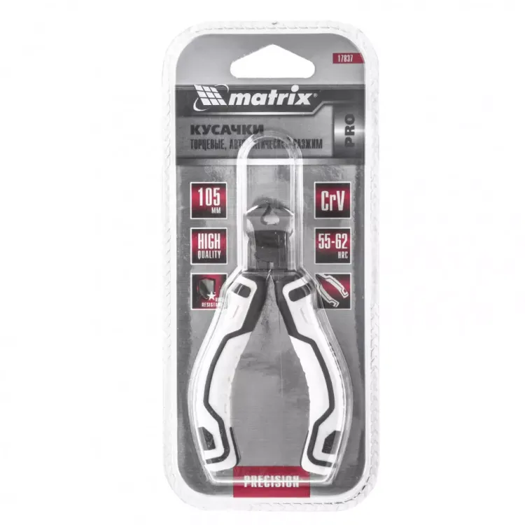 Кусачки торцевые Mini 105 мм авторазжим Pro Matrix 17837 купить в Ханты-Мансийске