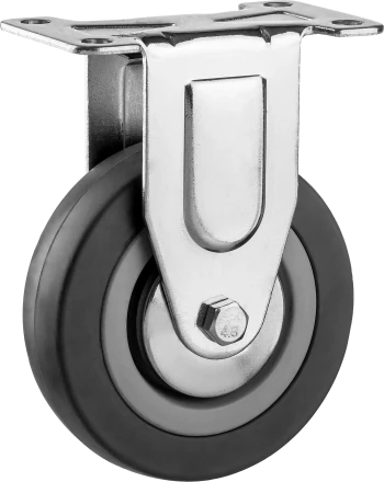 Колеса неповоротные из литой резины с полипропиленовым диском серия МАСТЕР купить в Ханты-Мансийске