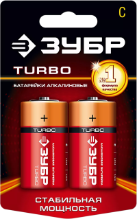 Батарейки TURBO алкалиновые C 15В серия Без серии