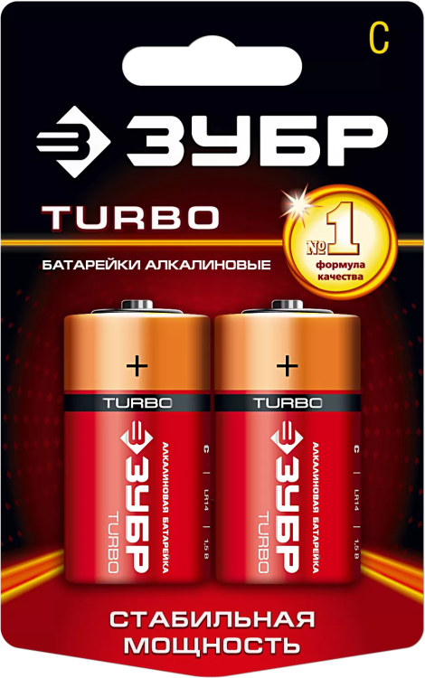 Батарейки TURBO алкалиновые C 15В серия Без серии купить в Ханты-Мансийске