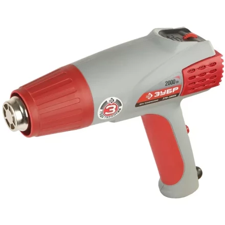 Фен ЗУБР, электр регулировка t, 3 режима работы, керам изолятор, кейс с насад, 2000Вт ЗТФ-2000К купить в Ханты-Мансийске
