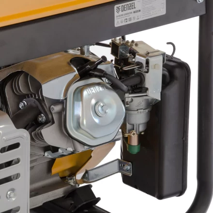 Генератор бензиновый PS 55 EA, 5.5 кВт, 230 В, 25 л, коннектор автоматики 5 PIN, электростартер Denzel 9468743 купить в Ханты-Мансийске