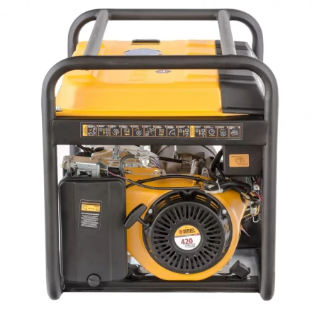 Генератор бензиновый PS 55 EA, 5.5 кВт, 230 В, 25 л, коннектор автоматики 5 PIN, электростартер Denzel 9468743 купить в Ханты-Мансийске