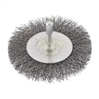 Щетка для дрели 75 мм плоская со шпилькой витая проволока  СИБРТЕХ 744487 купить в Ханты-Мансийске