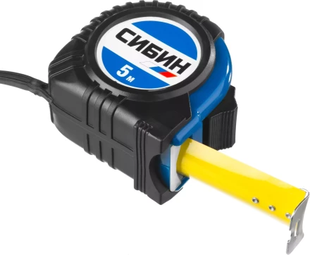 Рулетка СИБИН, обрезиненный пластиковый корпус, 5м/25мм 34019-05-25 купить в Ханты-Мансийске