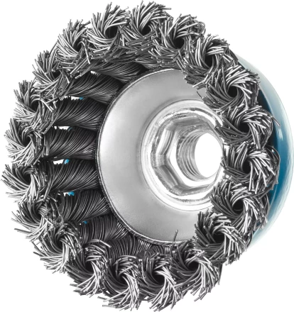 ЗУБР "ПРОФЕССИОНАЛ". Щетка чашечная для УШМ, плетеные пучки стальной проволоки 0,5мм, 65ммхМ14 35275-065_z02 купить в Ханты-Мансийске