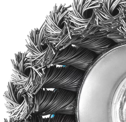 ЗУБР "ПРОФЕССИОНАЛ". Щетка чашечная для УШМ, плетеные пучки стальной проволоки 0,5мм, 65ммхМ14 35275-065_z02 купить в Ханты-Мансийске