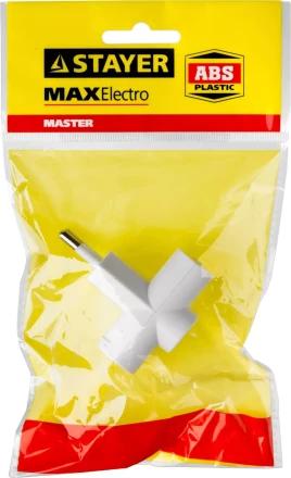 Разветвитель электрический MAXElectro, STAYER 55090-3, 3 гнезда, 6А/220В 55090-3 купить в Ханты-Мансийске