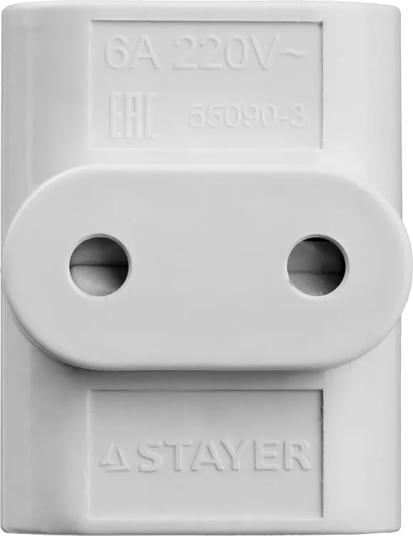 Разветвитель электрический MAXElectro, STAYER 55090-3, 3 гнезда, 6А/220В 55090-3 купить в Ханты-Мансийске