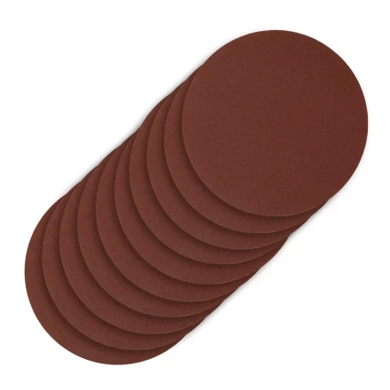 Круг абразивный на ворсовой подложке под &quot;липучку&quot;, P 240, 125 мм, 10 шт Сибртех 738717 купить в Ханты-Мансийске