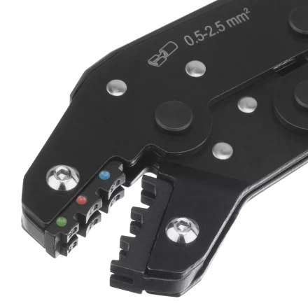 Клещи для обжима Denzel 17747 изолир. наконечников НКИ и НВИ, разъемов РПИ, гильз ГСИ, 0,5 - 2,5 мм2 купить в Ханты-Мансийске