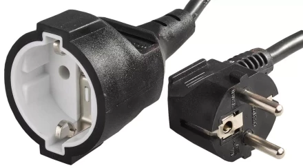 Удлинитель-шнур, 10 м, 2200 Вт, 1 гнездо, ПВС 3x1 мм2, СВЕТОЗАР SV-55013-10 купить в Ханты-Мансийске