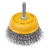 Щетка для дрели Denzel, 75 мм, Чашка, со шпилькой, нержавеющая витая проволока, 744773 купить в Ханты-Мансийске