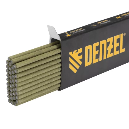 Электроды Denzel DER-46 Goldline, диам. 3 мм, 1 кг, рутил-целлюлозное покрытие, 97500 купить в Ханты-Мансийске