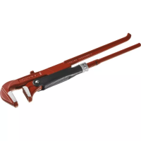 Ключ трубный ЗУБР "МАСТЕР" рычажный, прямые губки, цельнокованный, № 1, 1" 27314-1
