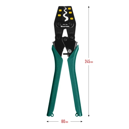 Пресс-клещи PKF-16 усиленные, для неизолированных медных наконечников и гильз 45466 купить в Ханты-Мансийске