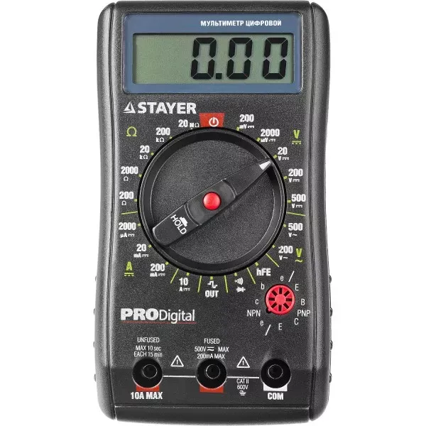Мультиметр STAYER "PROFESSIONAL" PRODigital цифровой 45310 купить в Ханты-Мансийске