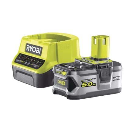 Ryobi ONE Li-Ion аккумулятор 5.0Aч  зарядное устройство RC18120, RC18120-150 купить в Ханты-Мансийске