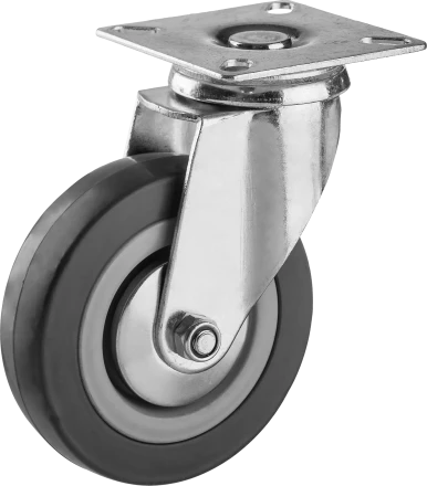 Колеса поворотные из литой резины с полипропиленовым диском серия МАСТЕР купить в Ханты-Мансийске