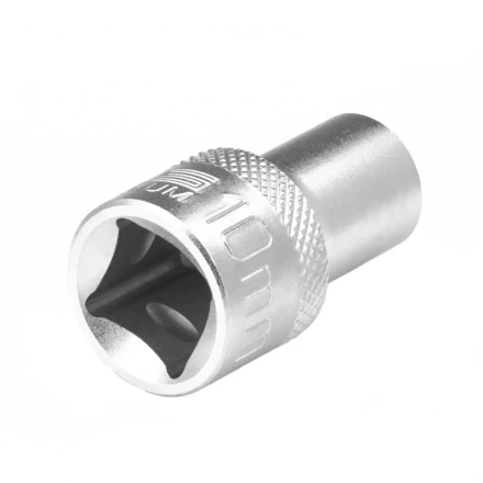 Головка торцевая 10 мм двенадцатигранная CrV под квадрат 1/2 хромированная Stels 13651 купить в Ханты-Мансийске