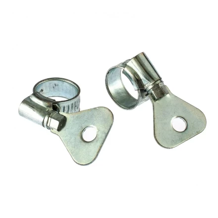 Хомуты металлические червячные 10-16 мм ширина 10 мм W1 с металлическим ключом 2 шт Сибртех 476487 купить в Ханты-Мансийске