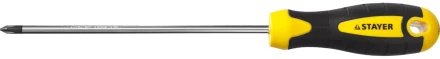 Отвертка STAYER &quot;MASTER&quot; &quot;ТECHNO&quot;, двухкомпонентная рукоятка, магнитный наконечник, Cr-V, PH1x150мм 2508-1-15_z02 купить в Ханты-Мансийске