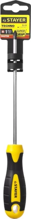 Отвертка STAYER &quot;MASTER&quot; &quot;ТECHNO&quot;, двухкомпонентная рукоятка, магнитный наконечник, Cr-V, PH1x150мм 2508-1-15_z02 купить в Ханты-Мансийске