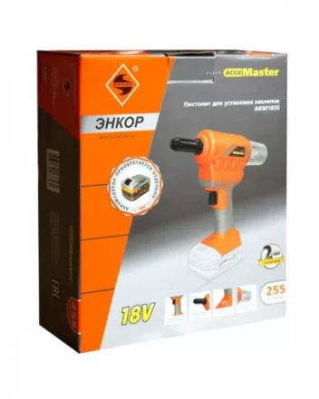 Пистолет для установки заклепок аккумуляторный АКМ1855 49255 купить в Ханты-Мансийске