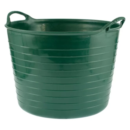 Ведро гибкое сверхпрочное, 28 л, зеленое, Россия, Сибртех 67512 купить в Ханты-Мансийске