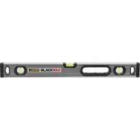 Уровень STAYER "PROFESSIONAL" "BlackMax" коробчатый усиленный с ручками, утолщенный особопроч профиль, 0,5мм/м, 3 ампулы, 60см 3475-060