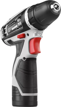 Дрель-шуруповерт ЗУБР "МАСТЕР", Литий-ион, 2 скорости, реверс, 12В, 1.5 А/ч, 10 мм, 0-360 / 0-1400 об/мин, 2 АКБ, БЗУ, блокировка шпинделя ДА-12-2-Ли КНМ1 купить в Ханты-Мансийске