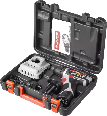 Дрель-шуруповерт ЗУБР "МАСТЕР", Литий-ион, 2 скорости, реверс, 12В, 1.5 А/ч, 10 мм, 0-360 / 0-1400 об/мин, 2 АКБ, БЗУ, блокировка шпинделя ДА-12-2-Ли КНМ1 купить в Ханты-Мансийске