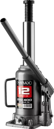 Домкрат гидравлический бутылочный, 12т, 210-400 мм, MIRAX 43260-12 43260-12 купить в Ханты-Мансийске