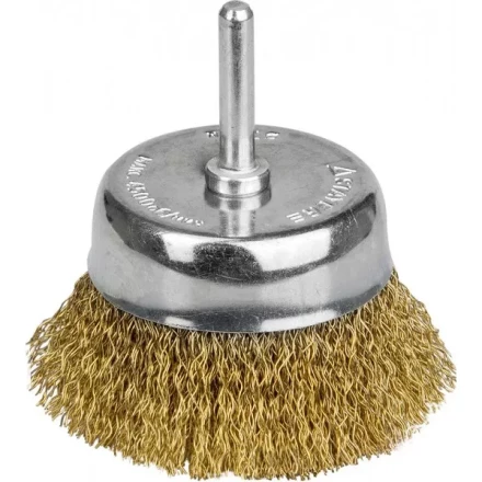 STAYER &quot;PROFESSIONAL&quot;. Щетка чашечная для дрели, витая стальная латунированная проволока 0,3мм, 50мм 35117-050_z01 купить в Ханты-Мансийске
