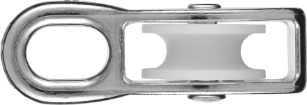 Блок ЗУБР &quot;МАСТЕР&quot; одинарный, оцинкованный, нейлоновый шкив, 9x40мм, 1 шт 304586-40 купить в Ханты-Мансийске