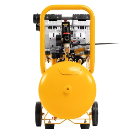 Компрессор безмасляный, малошумный Denzel DLS 1500/50, 1500 ВТ, 2x750, 50 л, 260 л/мин купить в Ханты-Мансийске