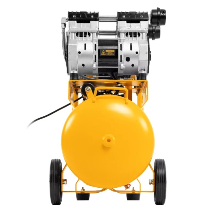 Компрессор безмасляный, малошумный Denzel DLS 1500/50, 1500 ВТ, 2x750, 50 л, 260 л/мин купить в Ханты-Мансийске