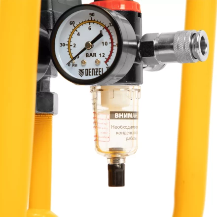 Компрессор безмасляный, малошумный Denzel DLS 1500/50, 1500 ВТ, 2x750, 50 л, 260 л/мин купить в Ханты-Мансийске