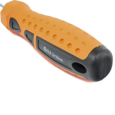 Отвертка "Point", SL8,0 х 150 мм, CrV, 2-х компонентная рукоятка Sparta 11770 купить в Ханты-Мансийске