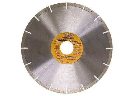 Диск алмазный отрезной сегментный 180 х 22,2 мм сухая резка EUROPA Standard SPARTA 73167 купить в Ханты-Мансийске