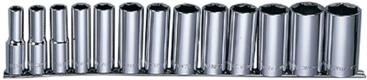 Набор головок торцевых глубоких 1/2"DR MAXI DRIVE рельс SAE 7/16-1-1/4" 13предметов Jonnesway S05HD4213S 49082 купить в Ханты-Мансийске