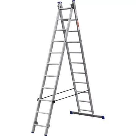 Лестница ЗУБР универсальная, двухсекционная со стабилизатором, 11 ступеней 38821-11 купить в Ханты-Мансийске