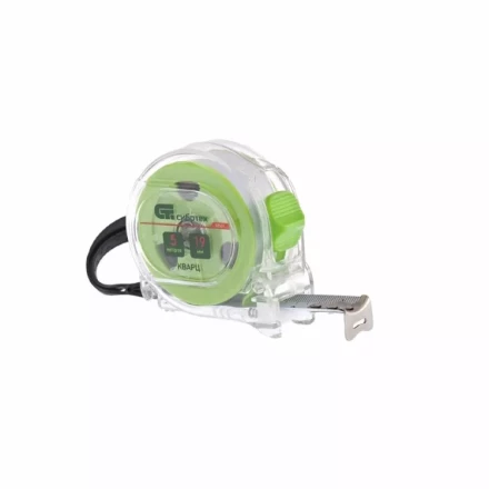 Рулетка Кварц, прозрачный корпус, амортизатор, 5 м х 19 мм  СИБРТЕХ 32521 купить в Ханты-Мансийске