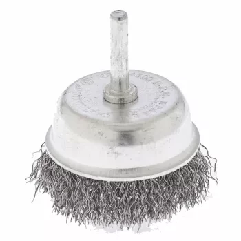 Щетка для дрели 65 мм &quot;чашка&quot; со шпилькой витая проволока  СИБРТЕХ 744777 купить в Ханты-Мансийске