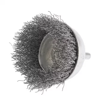 Щетка для дрели 65 мм &quot;чашка&quot; со шпилькой витая проволока  СИБРТЕХ 744777 купить в Ханты-Мансийске