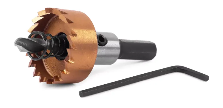 HSS-TiN коронка MESSER  28мм с центр. сверлом и толкающей пружиной для  лист. материала  до 2 мм ц/х купить в Ханты-Мансийске