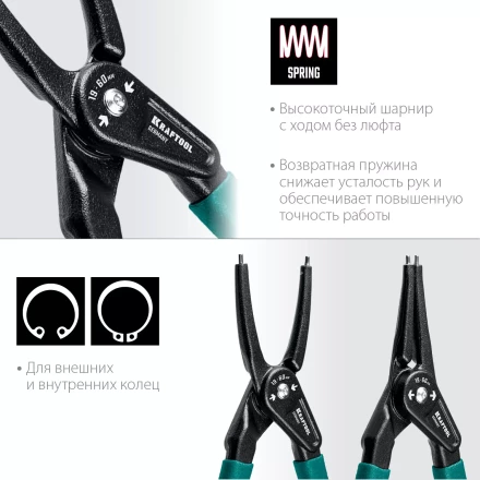 Съемник стопорных колец KRAFTOOL 22812-H4 купить в Ханты-Мансийске
