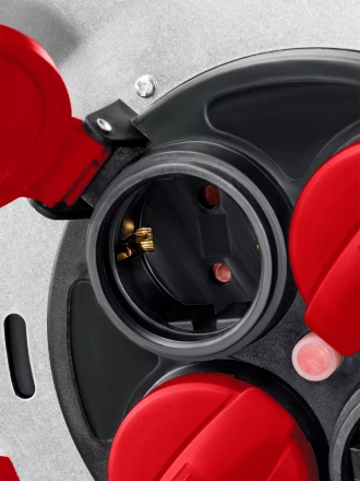 Силовые удлинители на стальной катушке  HEAVY DUTY 4.0, кабель КГ 3х2,5 кв мм 55086-30 купить в Ханты-Мансийске