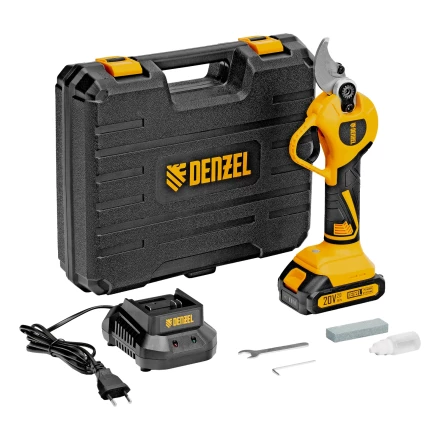 Секатор аккумуляторный, бесщет., CP-30BL, Li-Ion, 20 В, лезвия SK5 // Denzel 59434 купить в Ханты-Мансийске